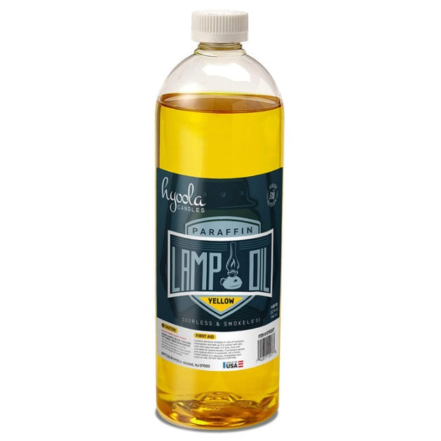 Hyoola Liquid Paraffin Lamp Oil - Clear Smokeless, Odorless, Ultra Clean Burning Fuel for Indoor and Outdoor Use - Highest Purity Available - 32oz