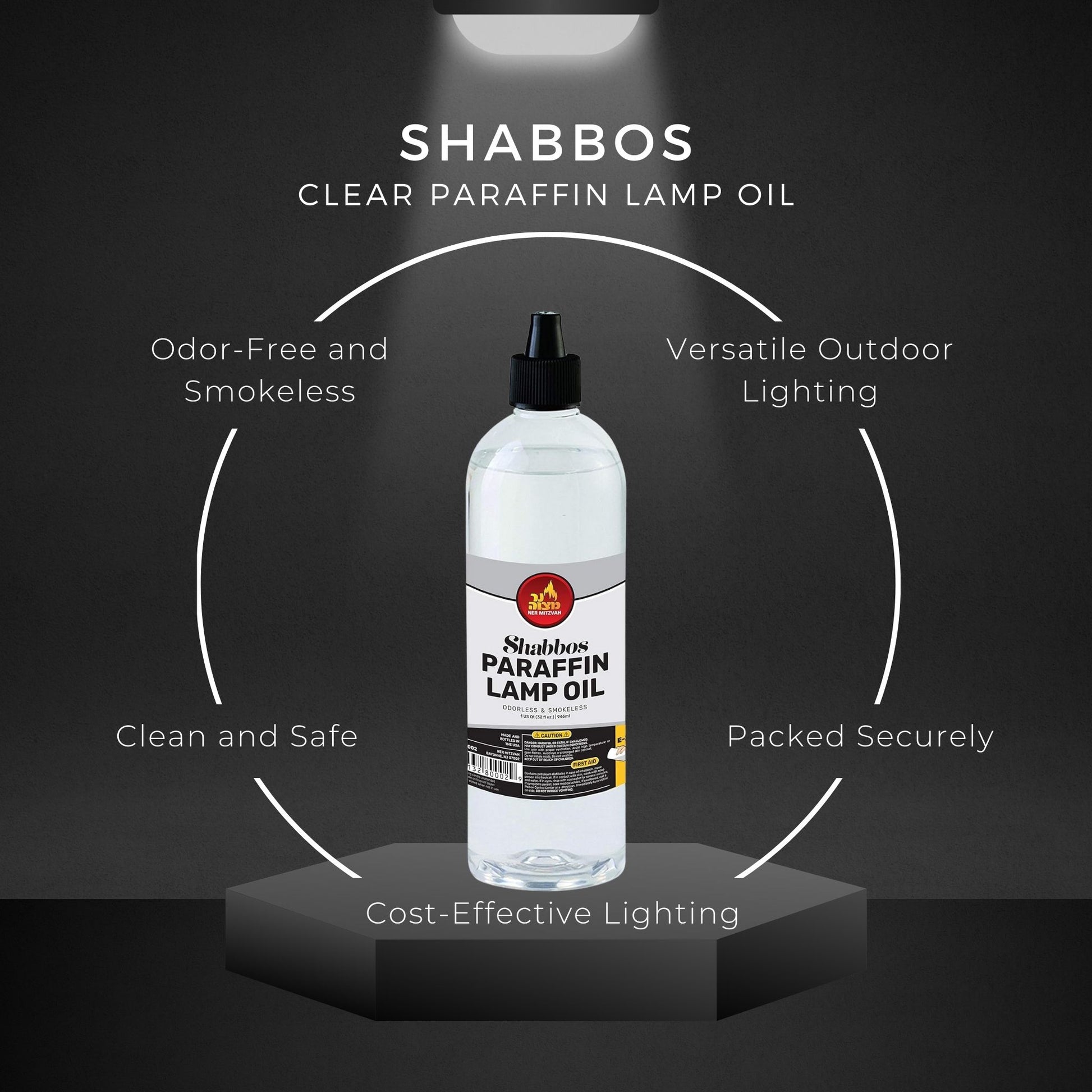 Shabbos Paraffin Lamp Oil - 32 fl oz  Clean-Burning, Smokeless, and O –  Candyhill