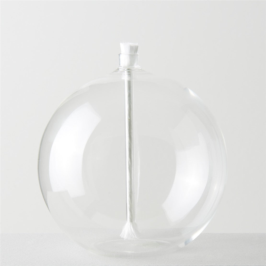 Quem Clear Handmade Big Balloon Glass Oil Candle, Home and Office Clear Ball Candle, Glass Ball Gift.